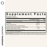 Codeage Liposomal Saffron+ supplement capsules close-up