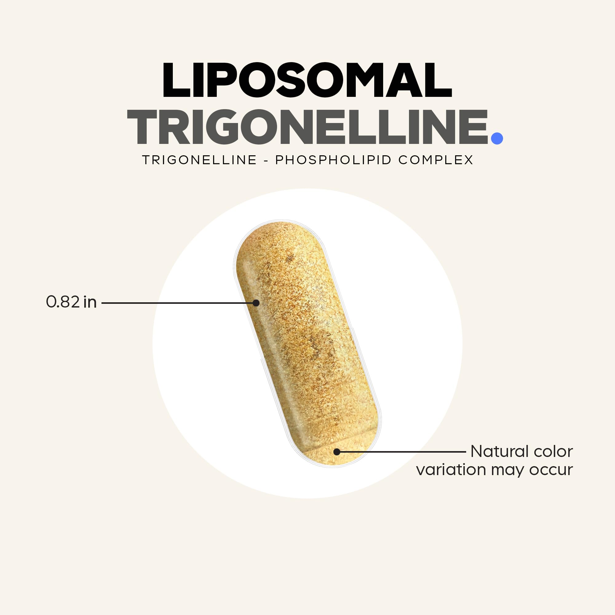 Codeage Liposomal Trigonelline supplement capsules in hand