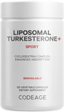 Codeage Liposomal Turkesterone 500mg front view of bottle