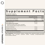 Codeage Liposomal Vitamin C+ 1500mg side view with label