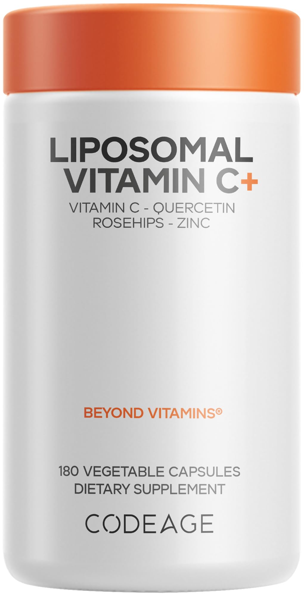 Codeage Liposomal Vitamin C + 1500mg supplement front view