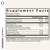 Codeage Liposomal Vitamin C + 1500mg supplement side view