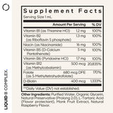 Codeage Liquid B-Complex 8 B Vitamins packaging side view