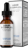 Codeage Liquid B-Complex 8 B Vitamins raspberry flavour front view
