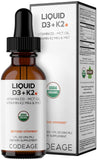 Codeage Liquid D3+K2 Supplement bottle front view