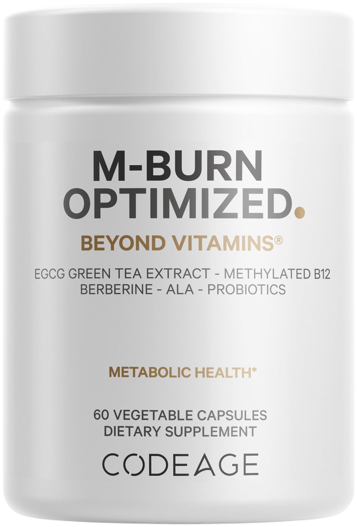 Codeage M-Burn Optimized Supplement bottle front view