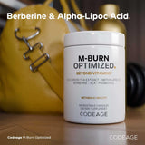Codeage M-Burn Optimized Supplement bottle side view