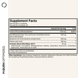 Codeage M-Burn Optimized Supplement nutritional information