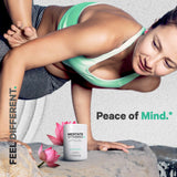 Codeage Meditate Vitamins bottle with a measuring spoon and capsules