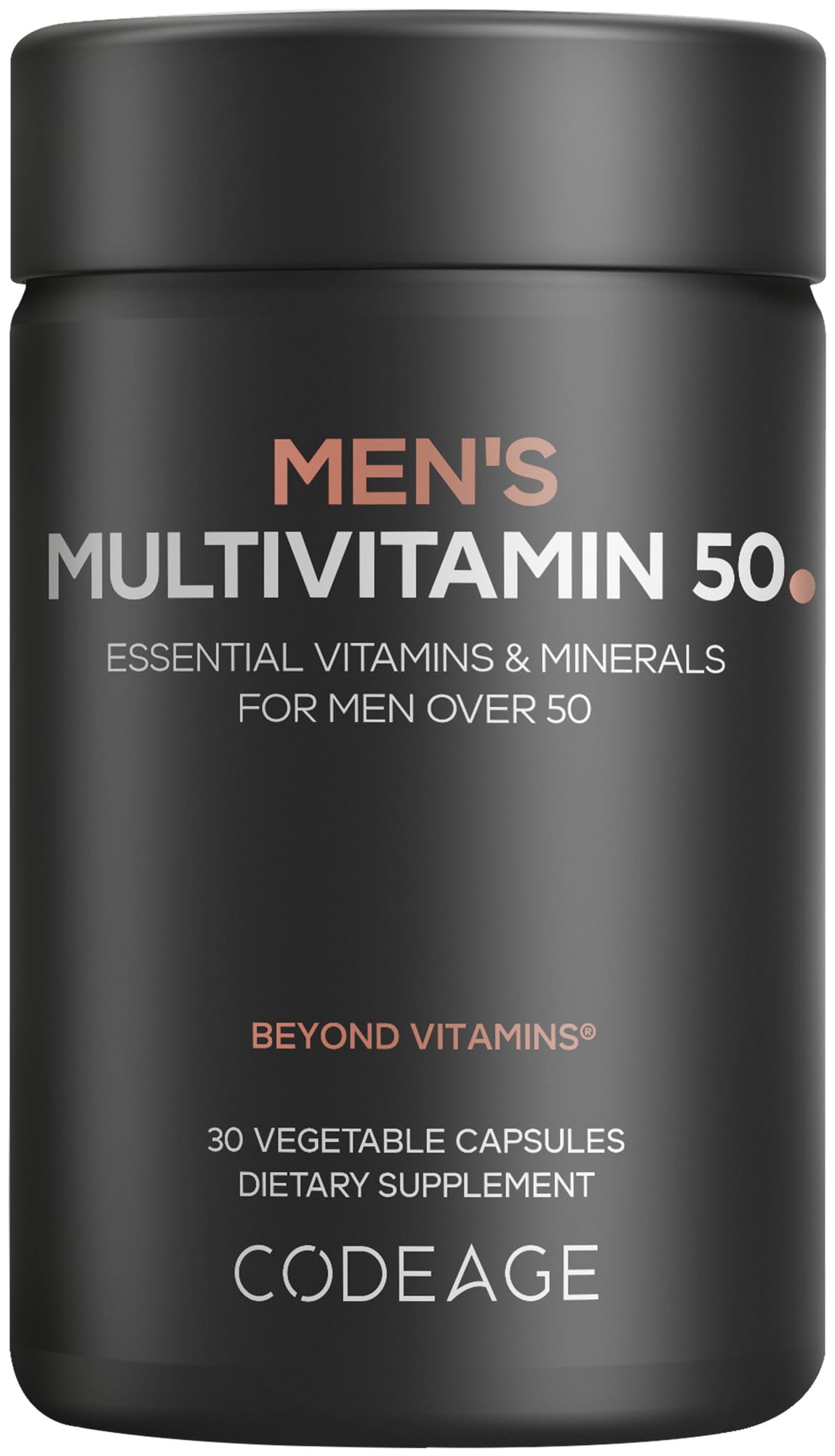 Codeage Men's Multivitamin 50 front view bottle