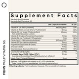 Codeage Men's Multivitamin 50 side view showing label