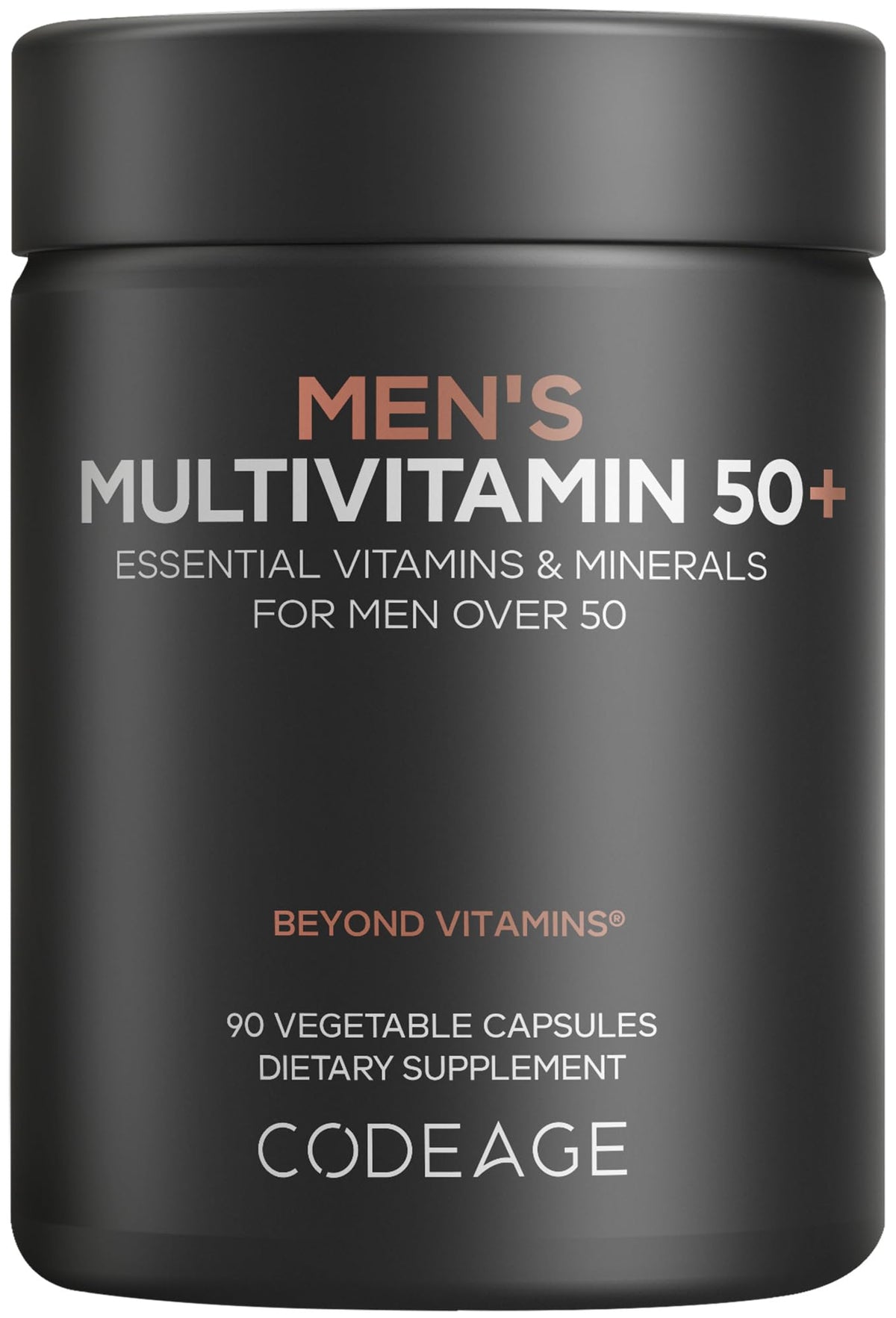 Codeage Men's Multivitamin 50+ supplement capsules front view
