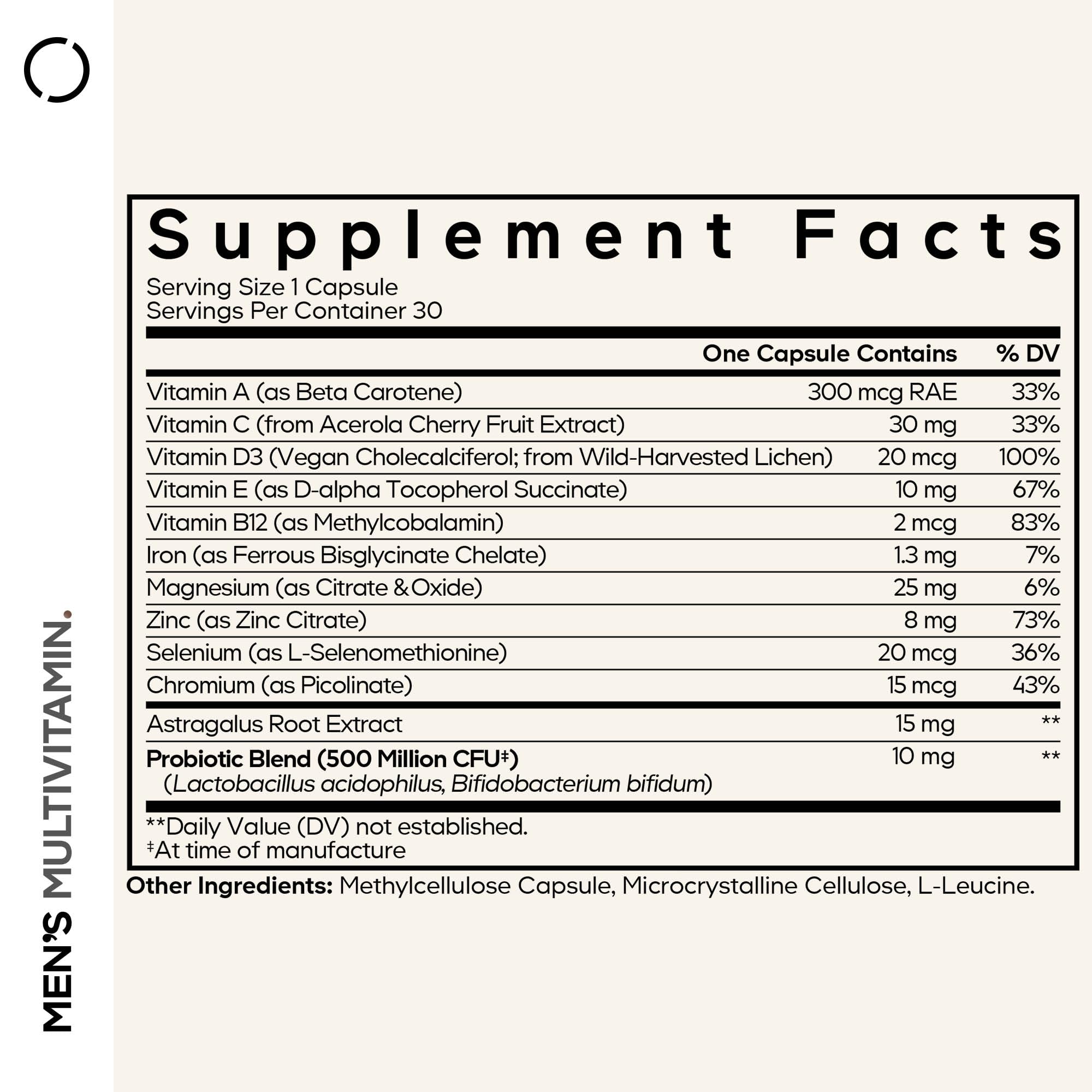 Codeage Men's Multivitamin 50g capsule close-up