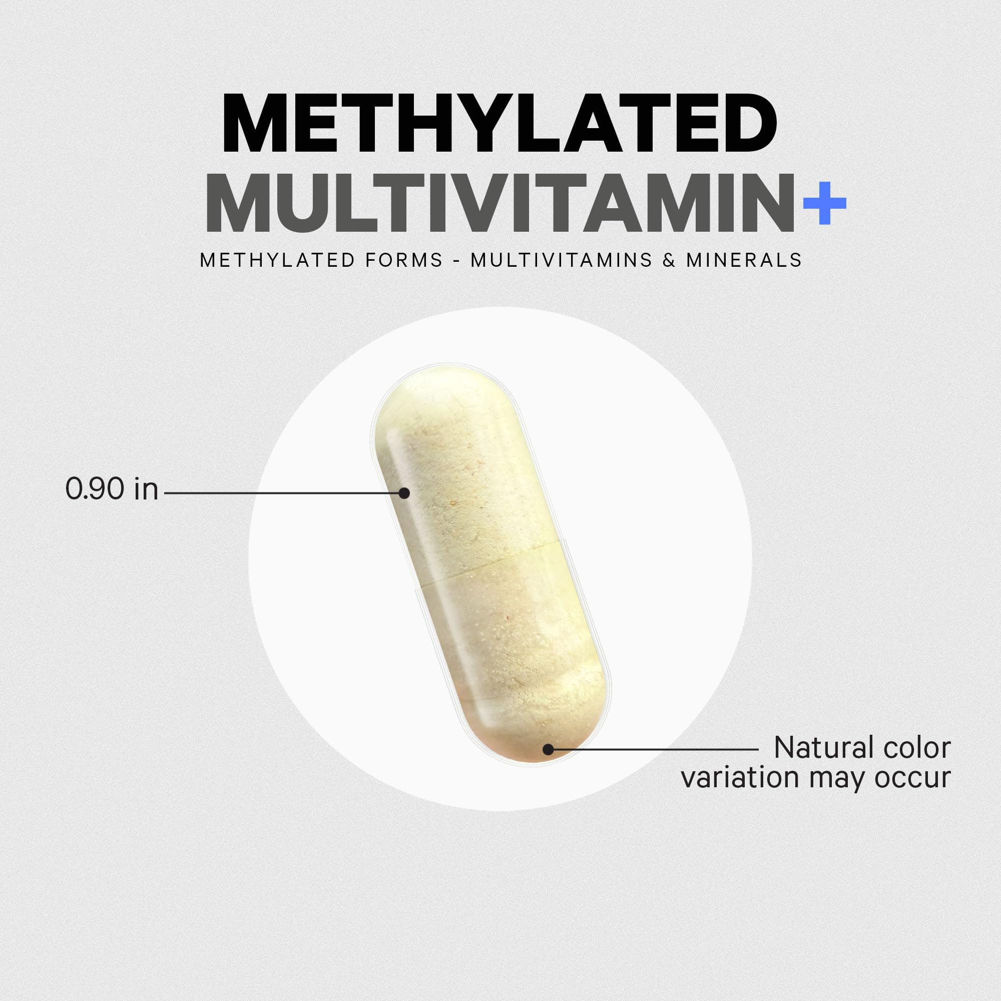 Codeage Methylated Multivitamin+ capsules with a glass of water
