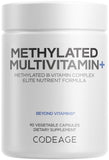 Codeage Methylated Multivitamin+ front view of bottle