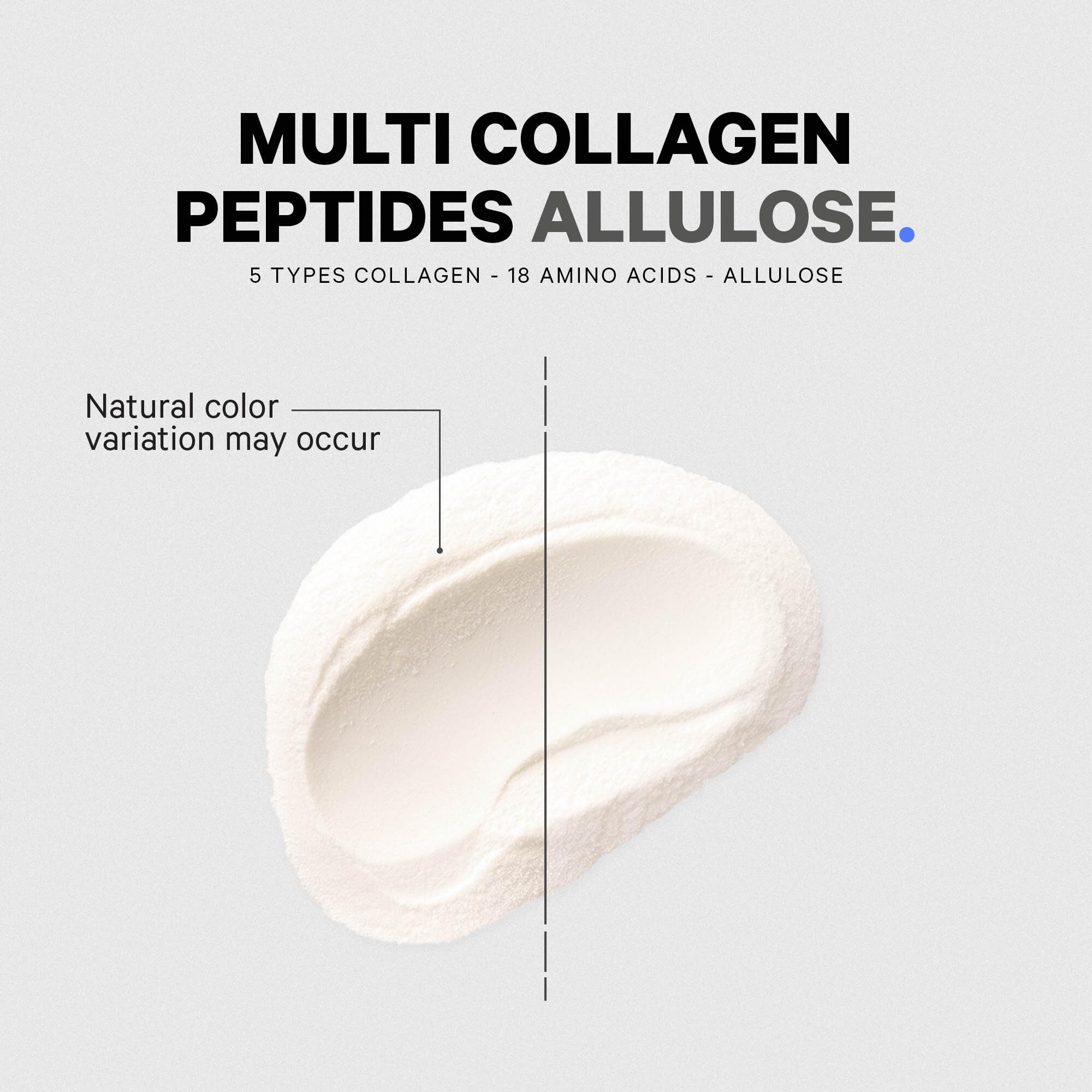 Codeage Multi Collagen Allulose Powder displayed with other health supplements
