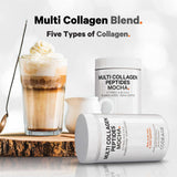 Codeage Multi Collagen Mocha Instant Coffee served in a cup