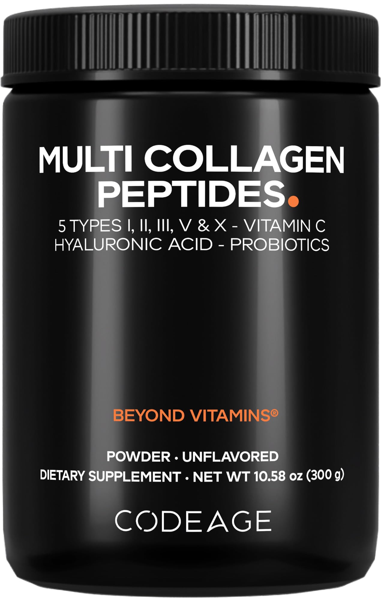 Codeage Multi Collagen Peptides Powder front view, 372g