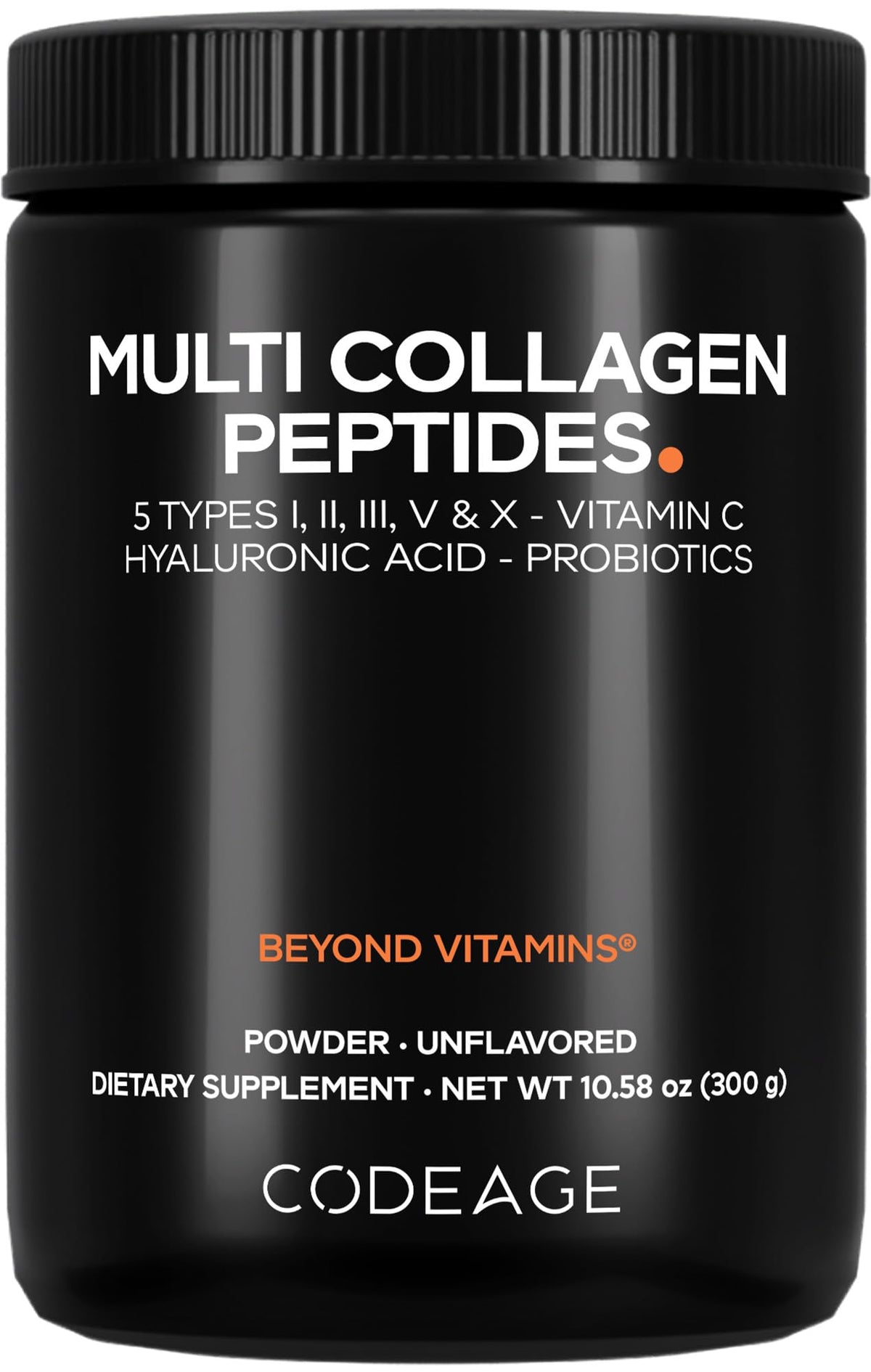 Codeage Multi Collagen Peptides Powder front view, 372g