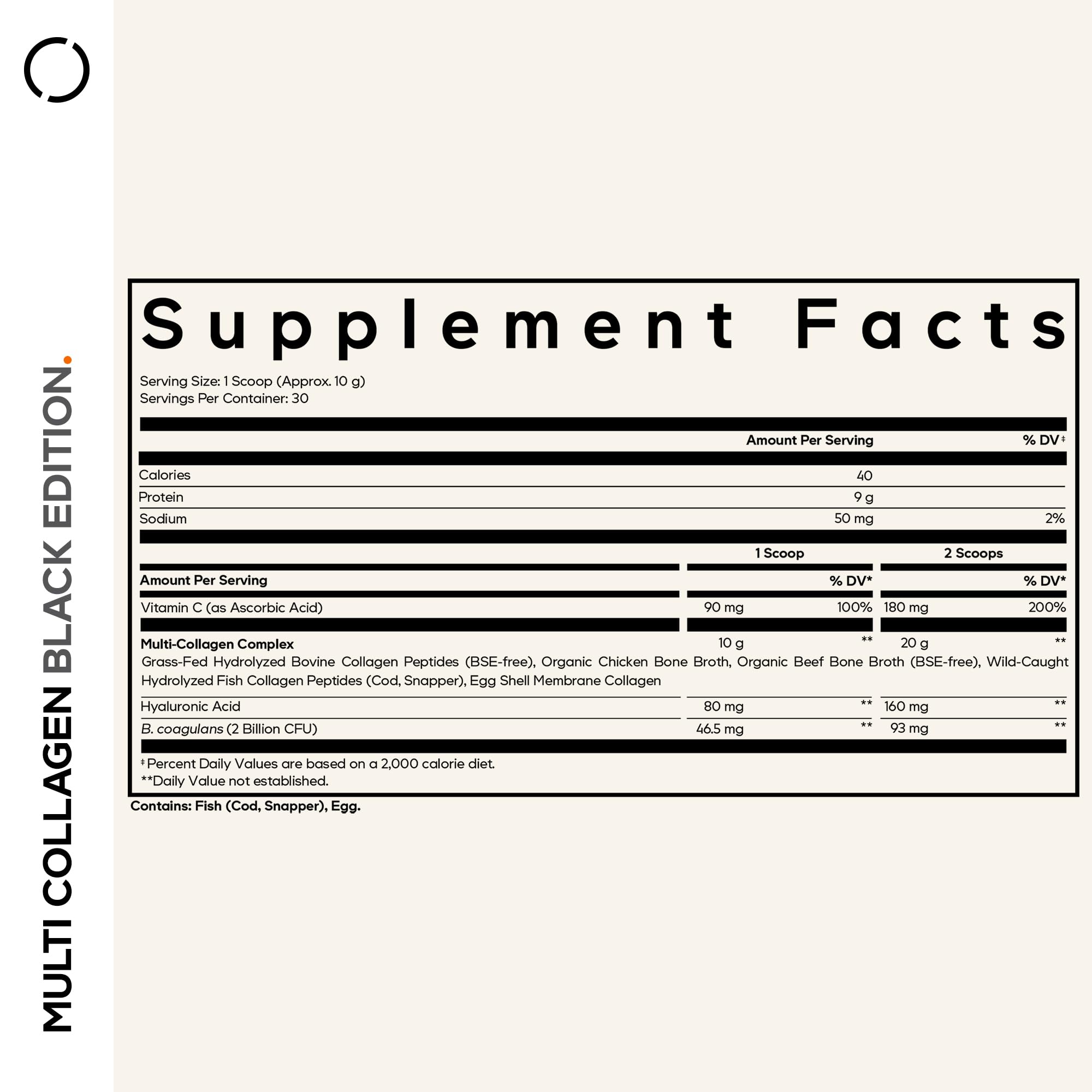 Codeage Multi Collagen Peptides Powder packaging details