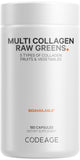 Codeage Multi Collagen Raw Greens 150 Capsules front view