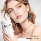 Codeage Multi Collagen Raw Greens 150 Capsules opened bottle