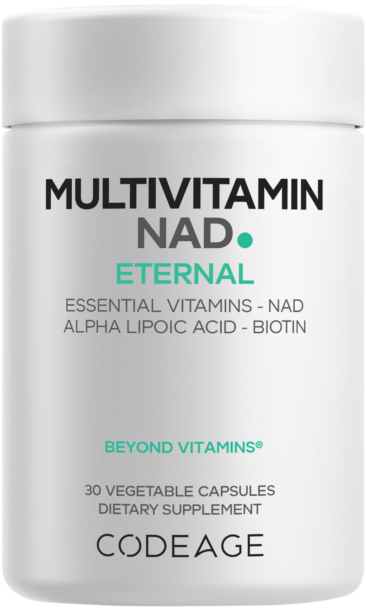 Codeage Multivitamin NAD Capsules front view with packaging