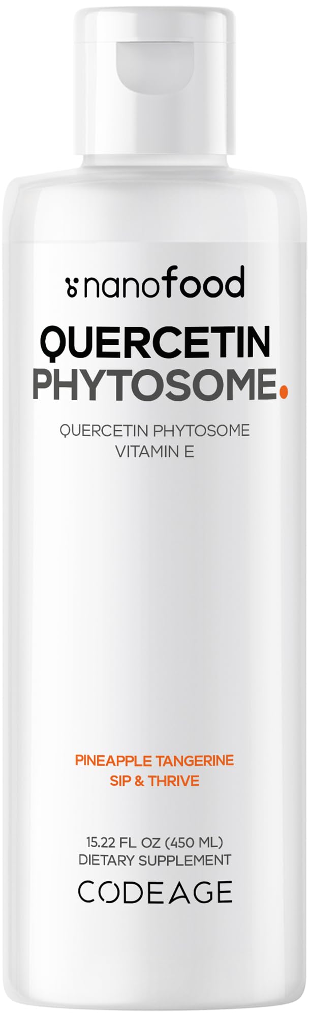 Codeage Nanofood Liposomal Quercetin supplement bottle front view
