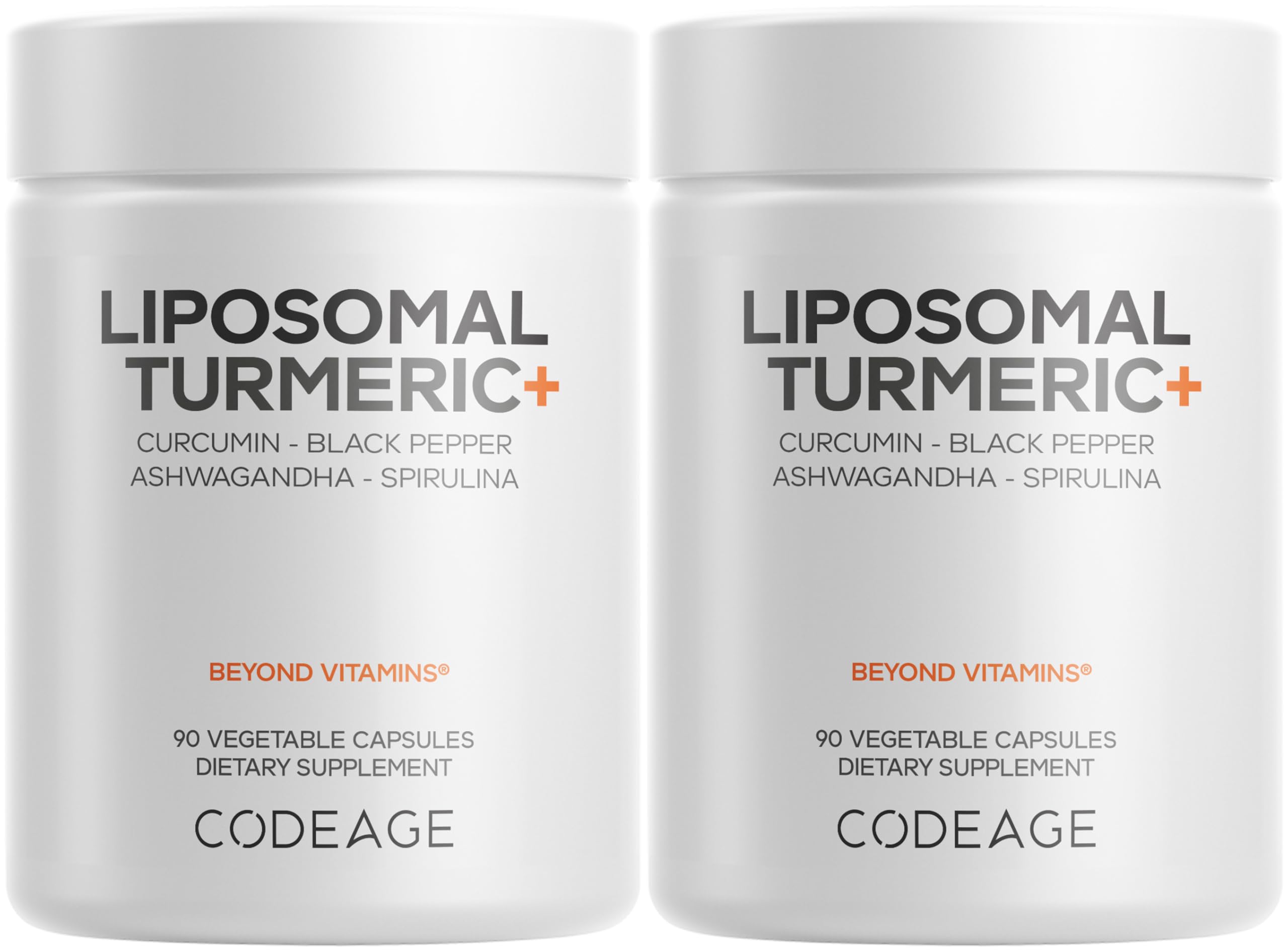 Codeage Organic Turmeric Curcumin Supplement bottle front view