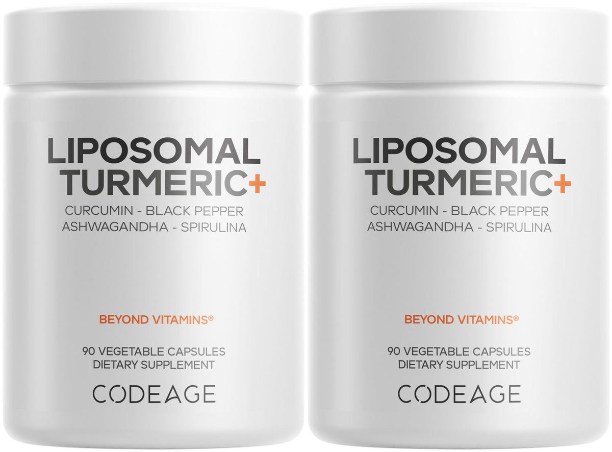 Codeage Organic Turmeric Curcumin Supplement bottle front view