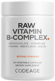 Codeage Raw Vitamin B-Complex 60 capsules front view