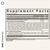 Codeage Raw Vitamin D3 supplement side view showing capsule details