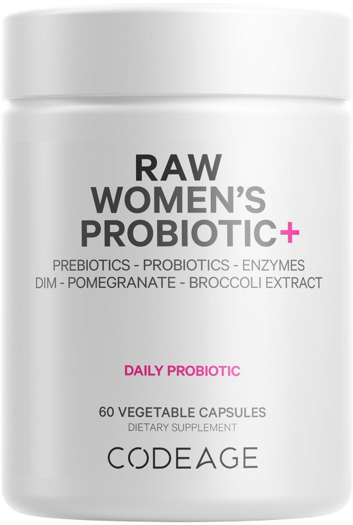 Codeage Raw Women's Probiotic front view with packaging