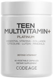 Codeage Teen Multivitamin+ Platinum bottle front view