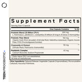 Codeage Teen Probiotic+ supplement bottle side view