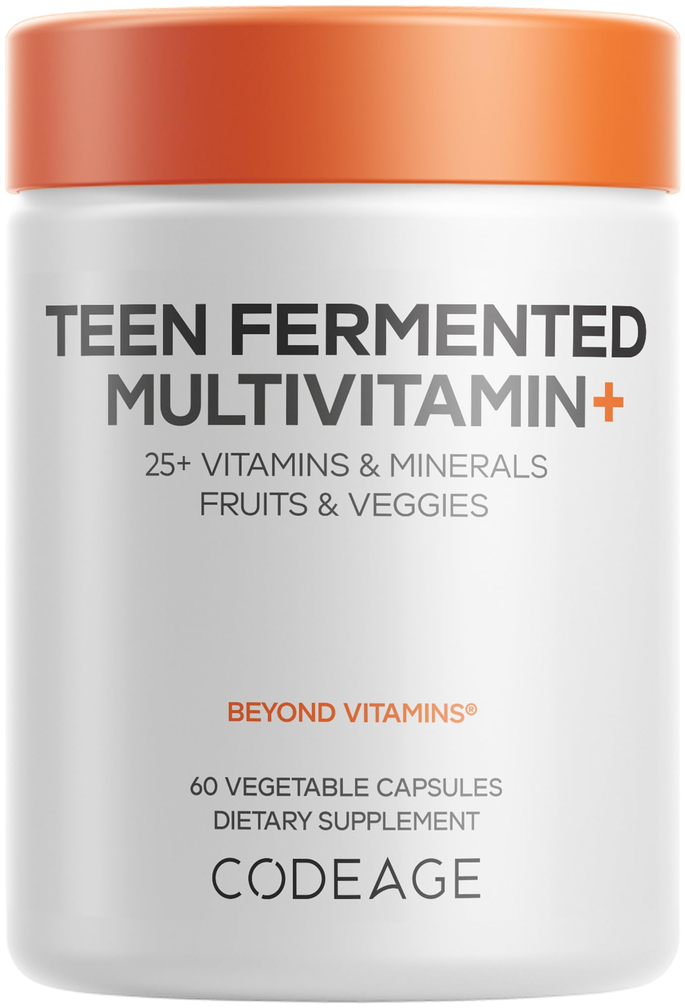 Codeage Teen's Multivitamin Capsules front view with packaging