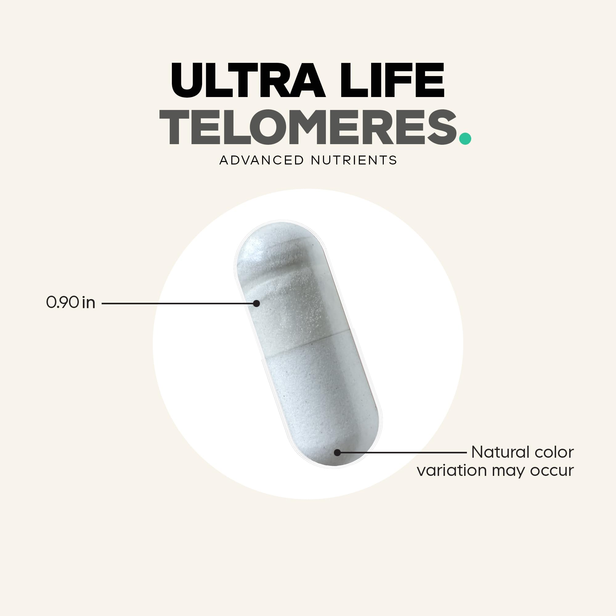 Codeage Ultra Life Telomers displayed with other supplements