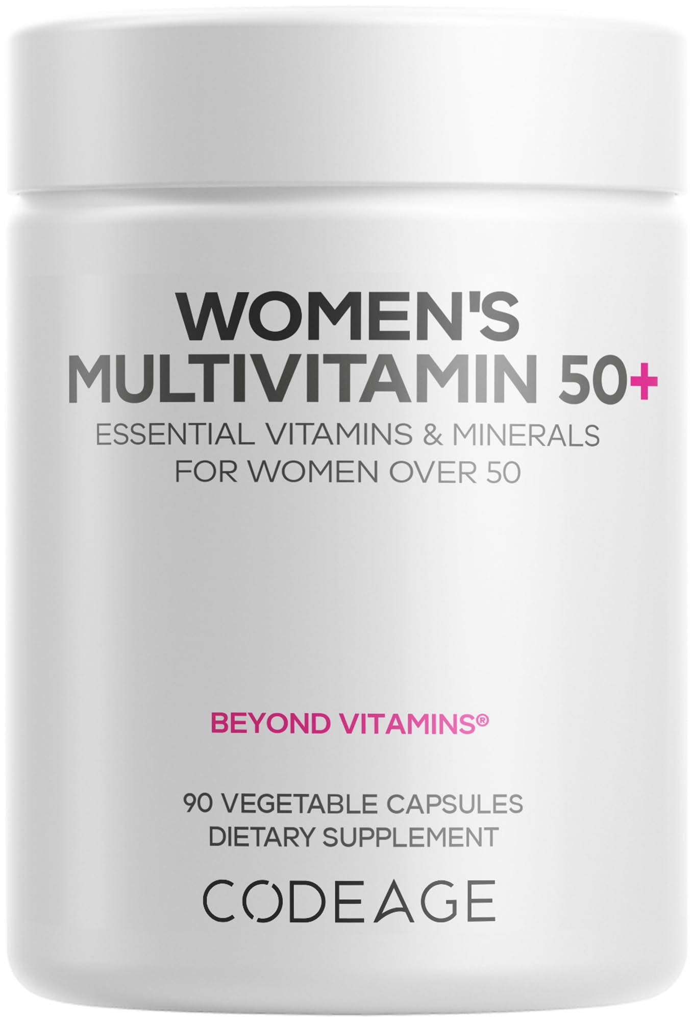 Codeage Women's Multivitamin 50+ front view of the bottle