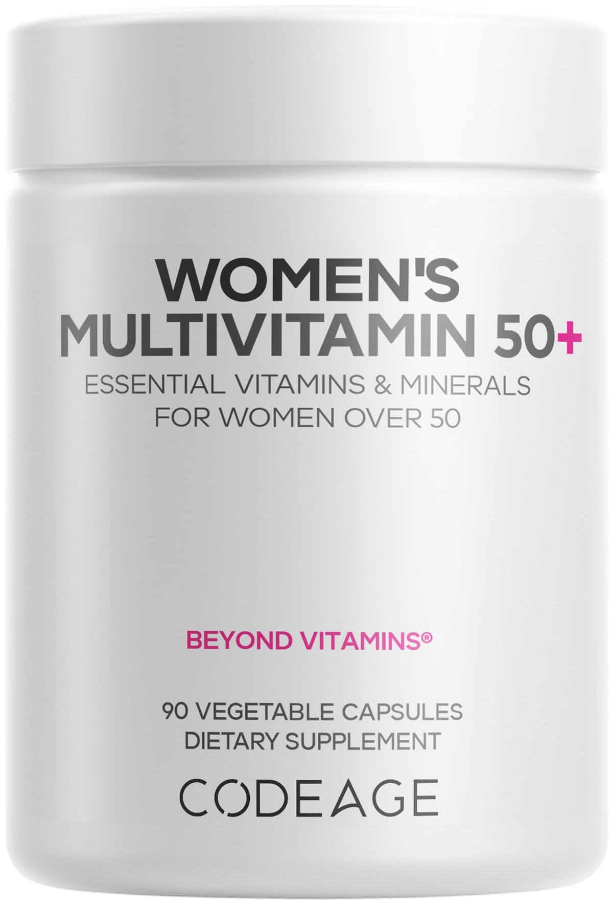 Codeage Women's Multivitamin 50+ front view of the bottle
