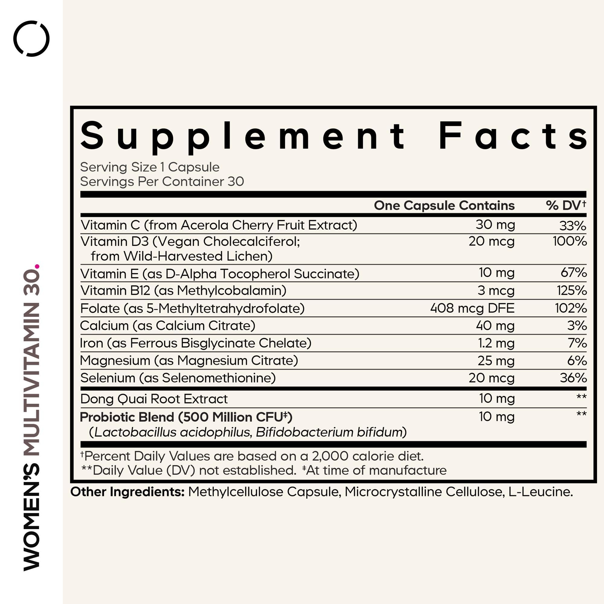Codeage Women's Multivitamin bottle with label