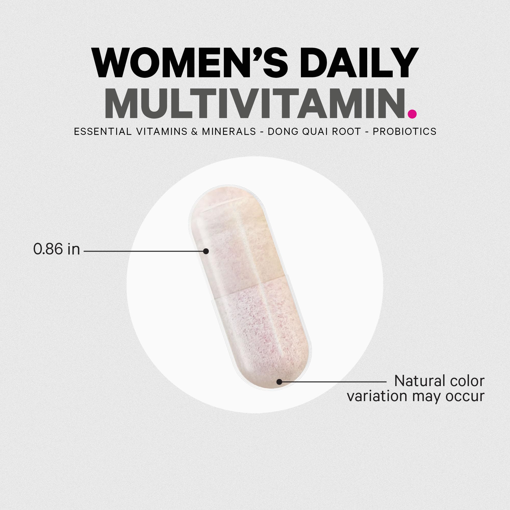 Codeage Women's Multivitamin capsules in a bowl