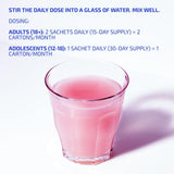 Codex Labs Strawberry Lemonade Drink Mix back view packaging