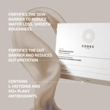 Codex Labs Strawberry Lemonade Drink Mix side view with nutritional information