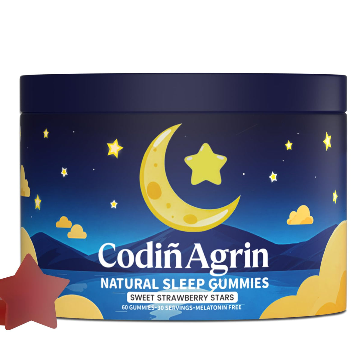 CodinAgrin Let Me Sleep Gummies front view packaging