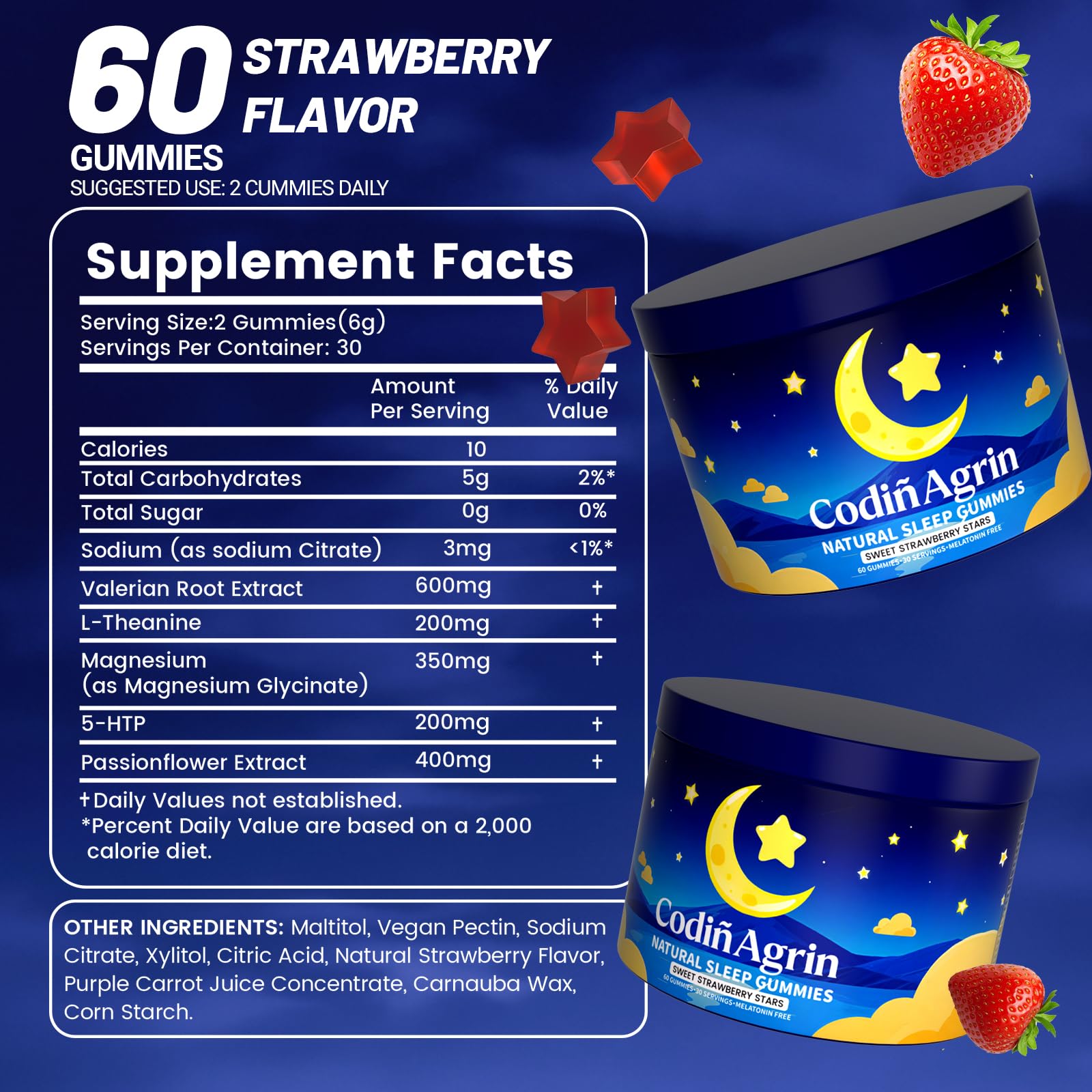 CodinAgrin Let Me Sleep Gummies showing gummy texture