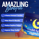 CodinAgrin Let Me Sleep Gummies side view with nutritional information