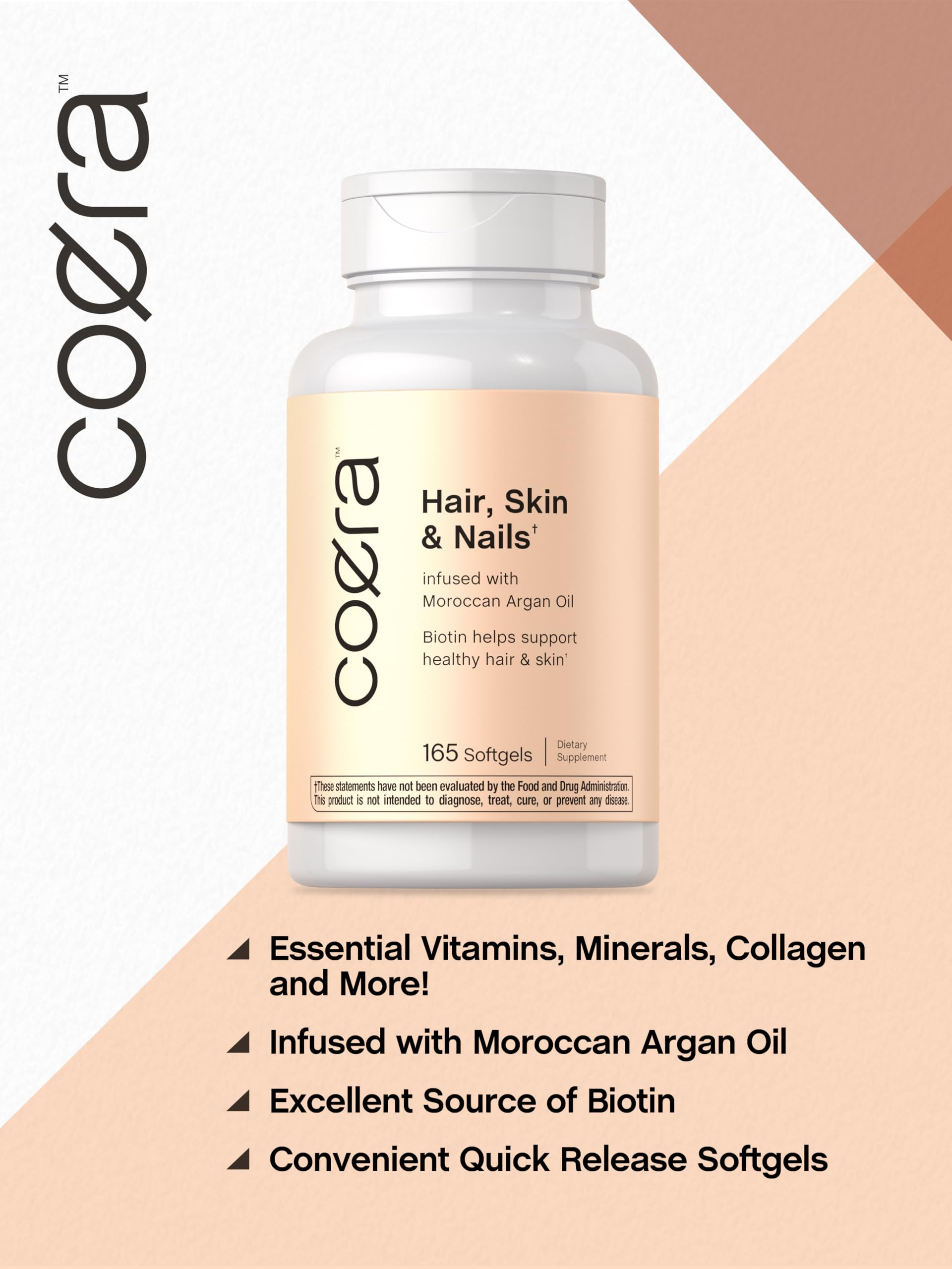 Coera Hair, Skin & Nails Biotin Softgels ingredients list
