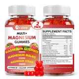 Cofure Magnesium Complex Gummies 800mg front view with raspberry flavour