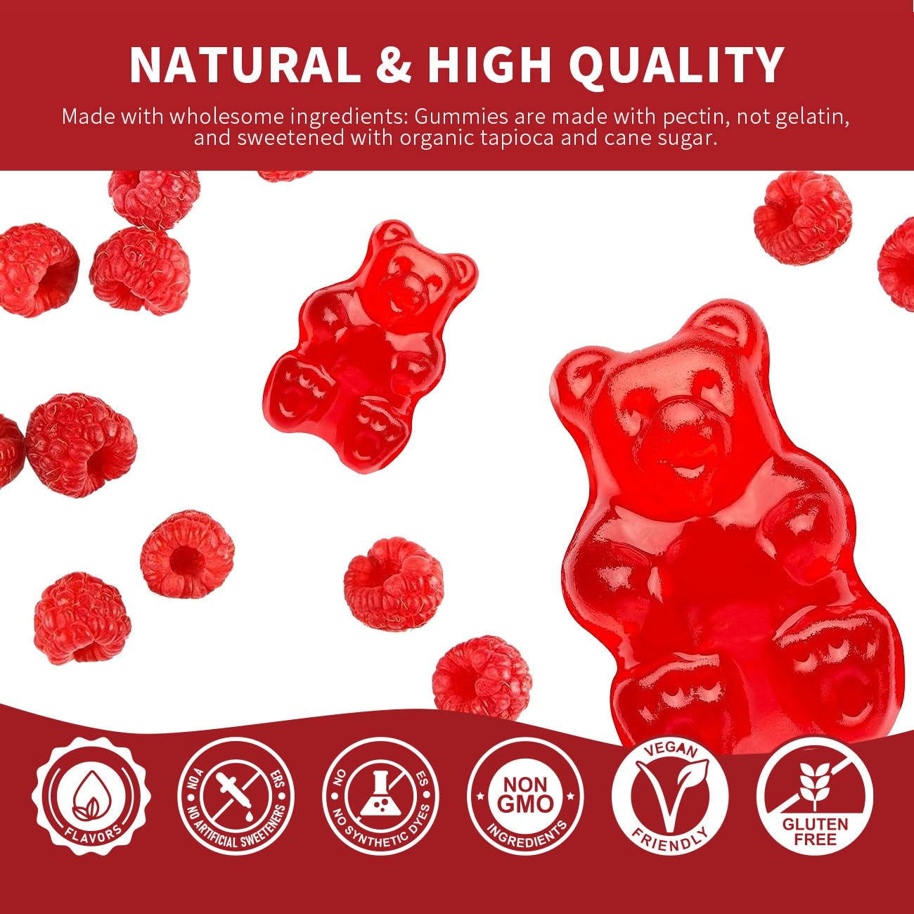 Cofure Magnesium Complex Gummies 800mg lifestyle scene with a glass of water