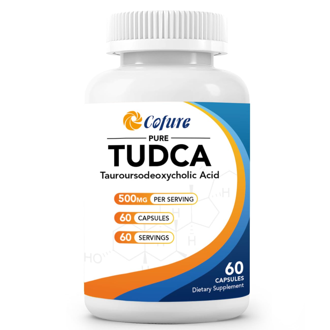 Cofure TUDCA Supplement 500 mg bottle front view